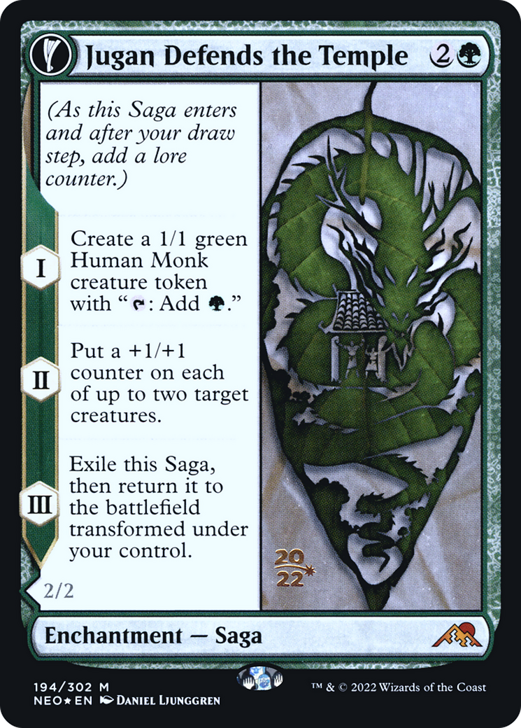 Jugan Defends the Temple // Remnant of the Rising Star (PNEO-194S) - Kamigawa: Neon Dynasty Promos: (fandfc) Foil - Premium MTG Single from Wizards of the Coast - Just $1.01! Shop now at Game Crave Tournament Store