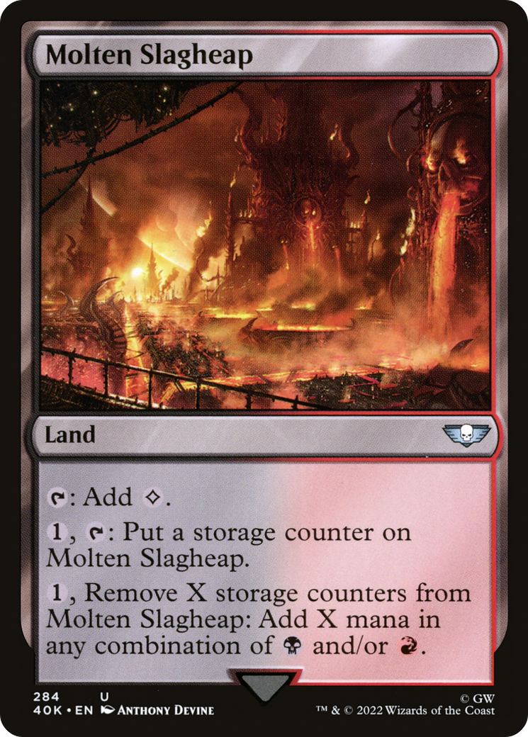 Molten Slagheap (40K-284) - Warhammer 40,000 Commander - Premium MTG Single from Wizards of the Coast - Just $0.08! Shop now at Game Crave Tournament Store