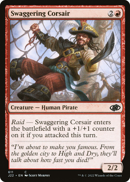 Swaggering Corsair (J22-611) - Jumpstart 2022 - Premium MTG Single from Wizards of the Coast - Just $0.08! Shop now at Game Crave Tournament Store