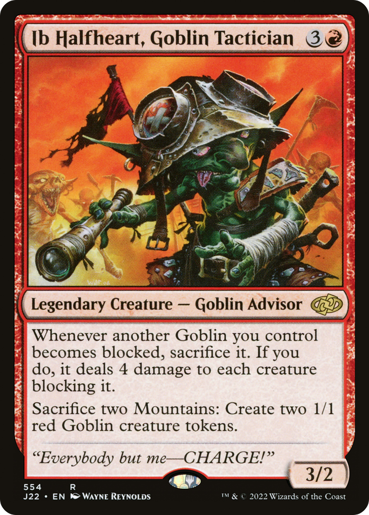 Ib Halfheart, Goblin Tactician (J22-554) - Jumpstart 2022 - Premium MTG Single from Wizards of the Coast - Just $0.11! Shop now at Game Crave Tournament Store