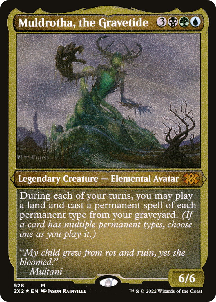 Muldrotha, the Gravetide (2X2-528) - Double Masters 2022 Etched Foil - Premium MTG Single from Wizards of the Coast - Just $5.81! Shop now at Game Crave Tournament Store