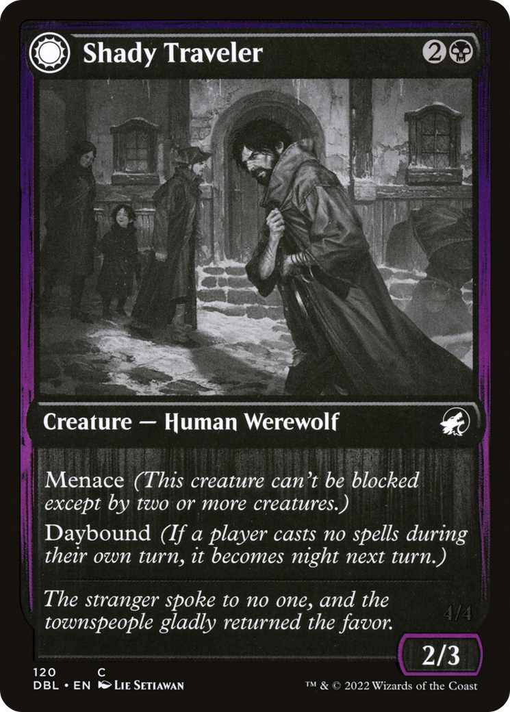 Shady Traveler // Stalking Predator (DBL-120) - Innistrad: Double Feature: (Double Faced Transform) - Premium MTG Single from Wizards of the Coast - Just $0.25! Shop now at Game Crave Tournament Store