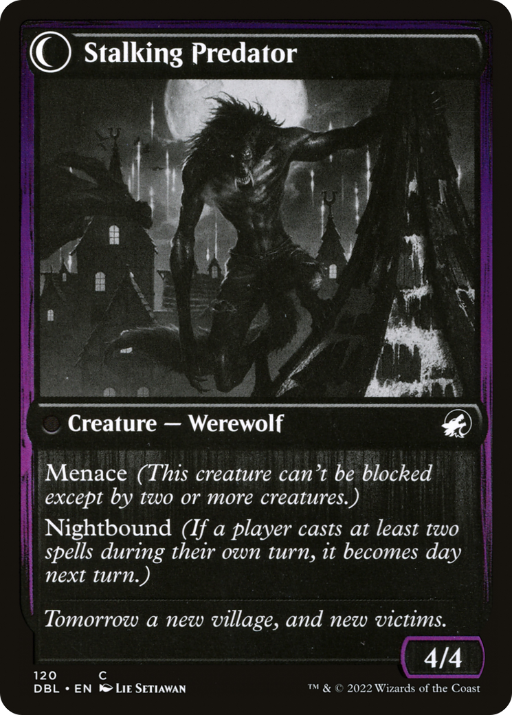 Shady Traveler // Stalking Predator (DBL-120) - Innistrad: Double Feature: (Double Faced Transform) Foil - Premium MTG Single from Wizards of the Coast - Just $0.26! Shop now at Game Crave Tournament Store