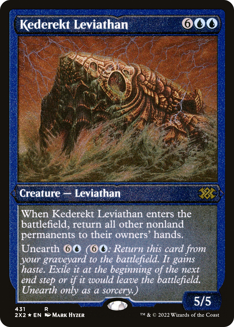 Kederekt Leviathan (2X2-431) - Double Masters 2022 Etched Foil - Premium MTG Single from Wizards of the Coast - Just $2.98! Shop now at Game Crave Tournament Store