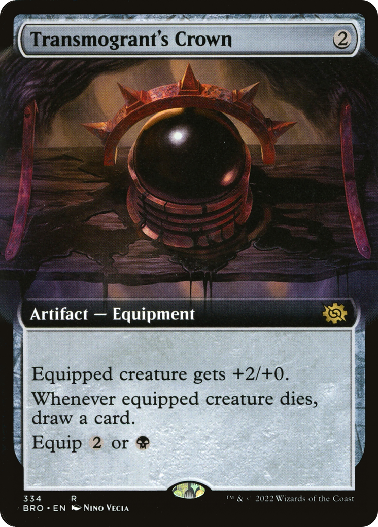 Transmogrant's Crown (BRO-334) - The Brothers' War: (Extended Art) - Premium MTG Single from Wizards of the Coast - Just $0.08! Shop now at Game Crave Tournament Store