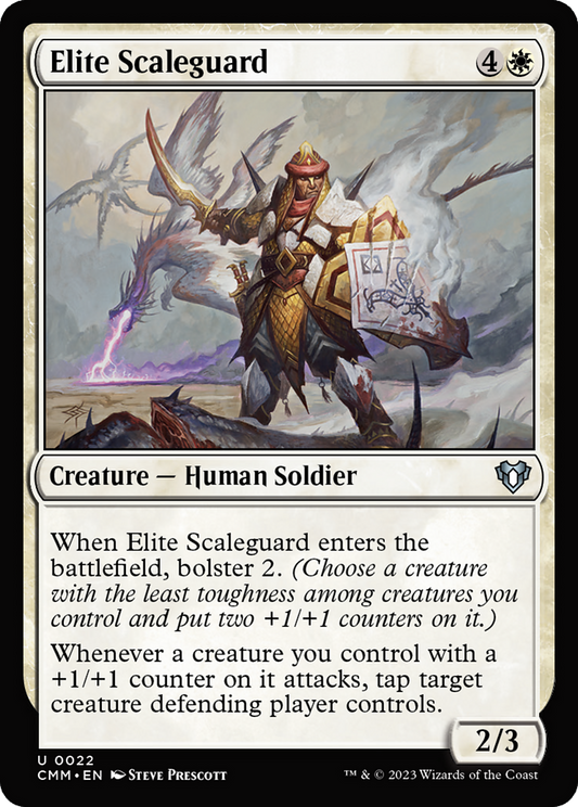 Elite Scaleguard (CMM-022) - Commander Masters - Premium MTG Single from Wizards of the Coast - Just $0.25! Shop now at Game Crave Tournament Store