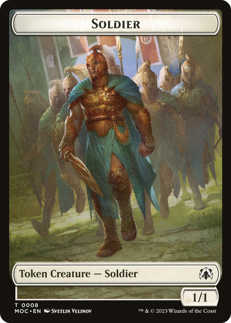 Soldier (TMOC-008) - March of the Machine Commander Tokens - Premium MTG Single from Wizards of the Coast - Just $0! Shop now at Game Crave Tournament Store