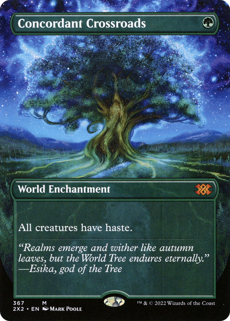 Concordant Crossroads (2X2-367) - Double Masters 2022 (Borderless) - Premium MTG Single from Wizards of the Coast - Just $7.33! Shop now at Game Crave Tournament Store