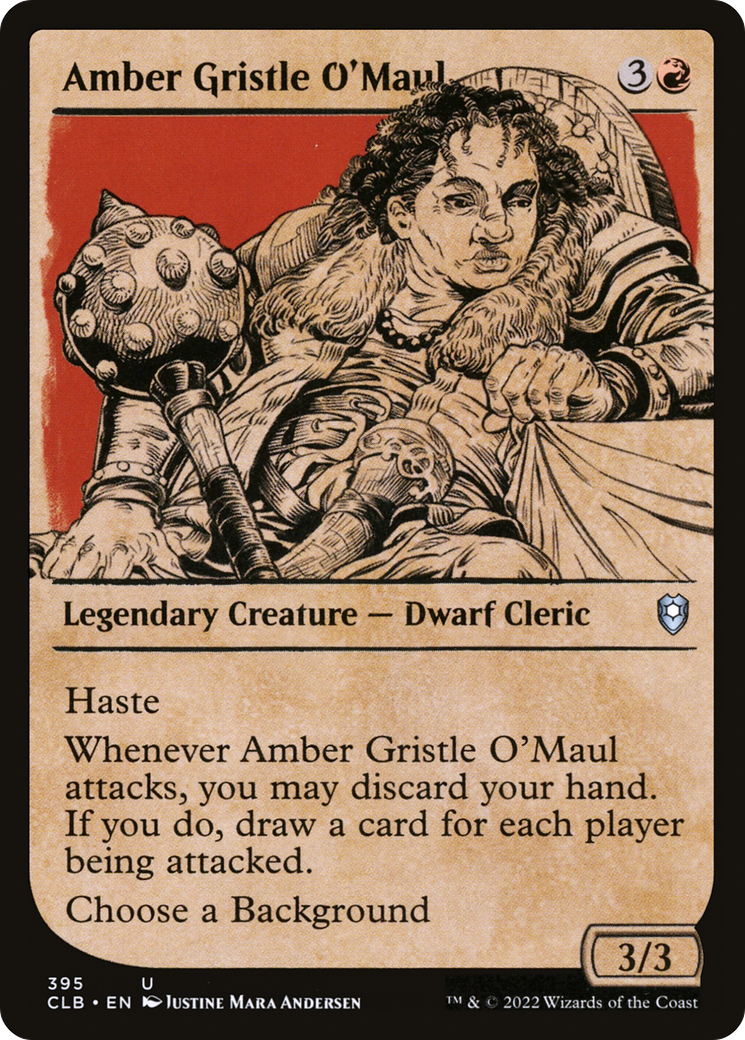 Amber Gristle O'Maul (CLB-395) - Commander Legends: Battle for Baldur's Gate: (Showcase) Foil - Premium MTG Single from Wizards of the Coast - Just $0.08! Shop now at Game Crave Tournament Store