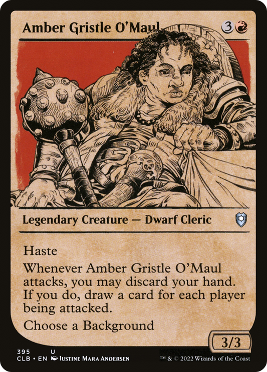 Amber Gristle O'Maul (CLB-395) - Commander Legends: Battle for Baldur's Gate: (Showcase) Foil - Premium MTG Single from Wizards of the Coast - Just $0.08! Shop now at Game Crave Tournament Store