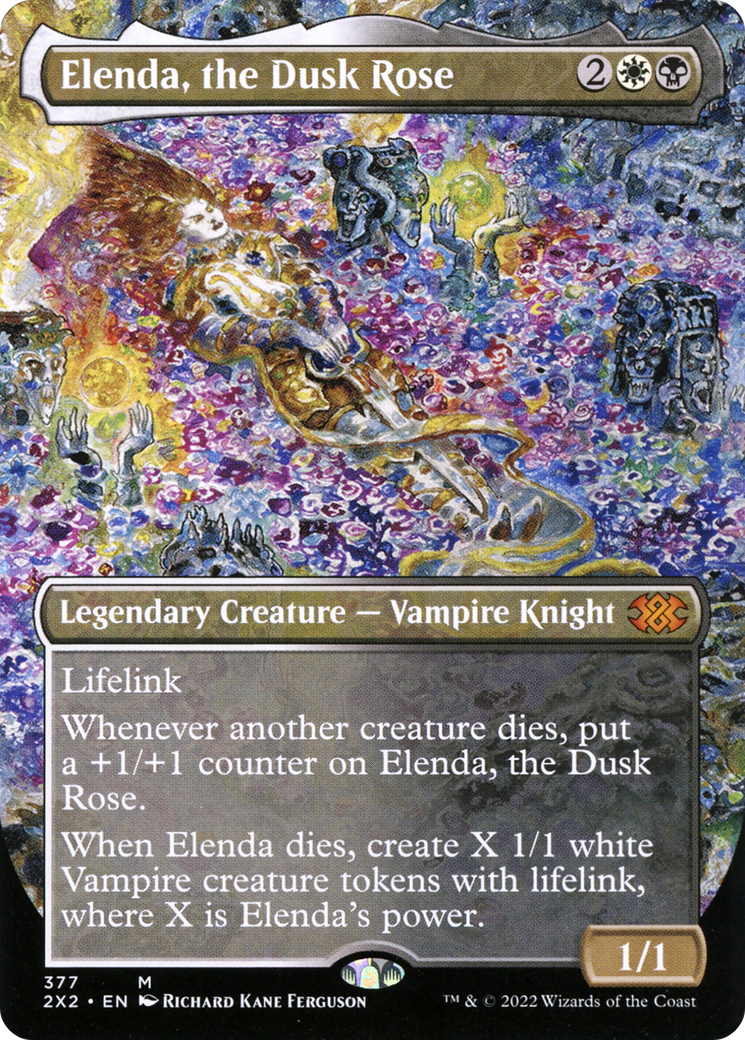 Elenda, the Dusk Rose (2X2-377) - Double Masters 2022 (Borderless) - Premium MTG Single from Wizards of the Coast - Just $2.14! Shop now at Game Crave Tournament Store