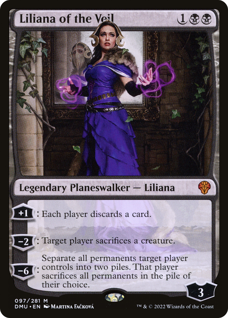 Liliana of the Veil (DMU-097) - Dominaria United Foil - Premium MTG Single from Wizards of the Coast - Just $1.97! Shop now at Game Crave Tournament Store