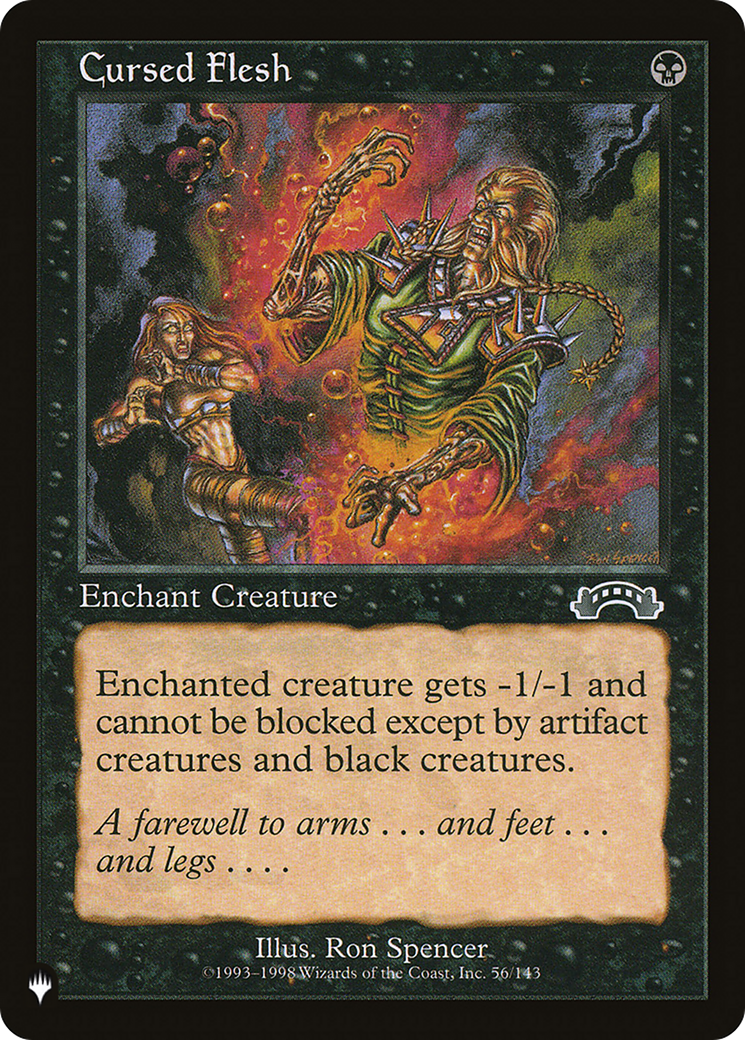 Cursed Flesh (PLIST-1255) - The List - Premium MTG Single from Wizards of the Coast - Just $0.25! Shop now at Game Crave Tournament Store