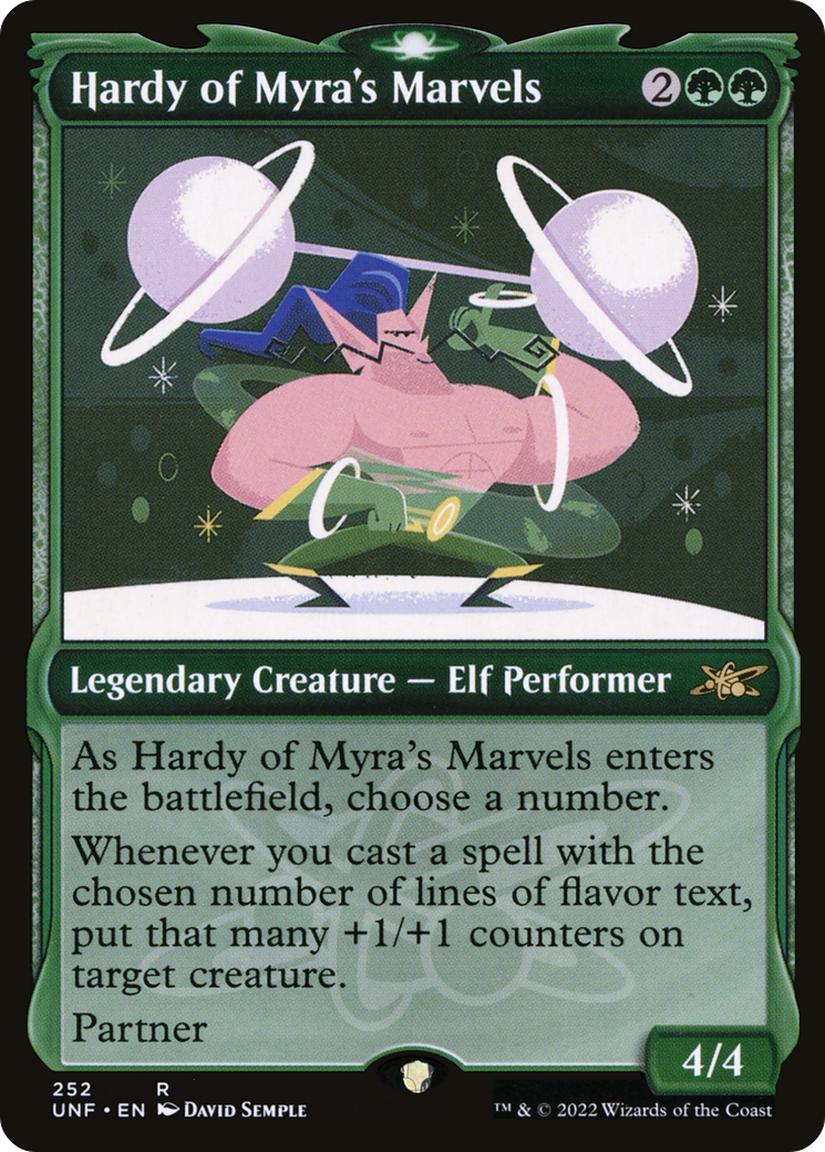 Hardy of Myra's Marvels (UNF-252) - Unfinity: (Showcase) - Premium MTG Single from Wizards of the Coast - Just $0.08! Shop now at Game Crave Tournament Store