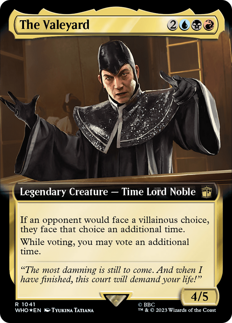 The Valeyard (WHO-1041) - Doctor Who: (Extended Art) Foil - Premium MTG Single from Wizards of the Coast - Just $0.13! Shop now at Game Crave Tournament Store