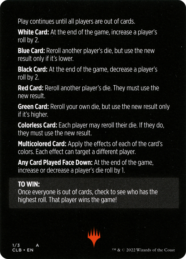 Roll for Initiative // Roll for Initiative (cont'd) (MCLB-001) - Commander Legends: Battle for Baldur's Gate Minigames Foil - Premium MTG Single from Wizards of the Coast - Just $0! Shop now at Game Crave Tournament Store