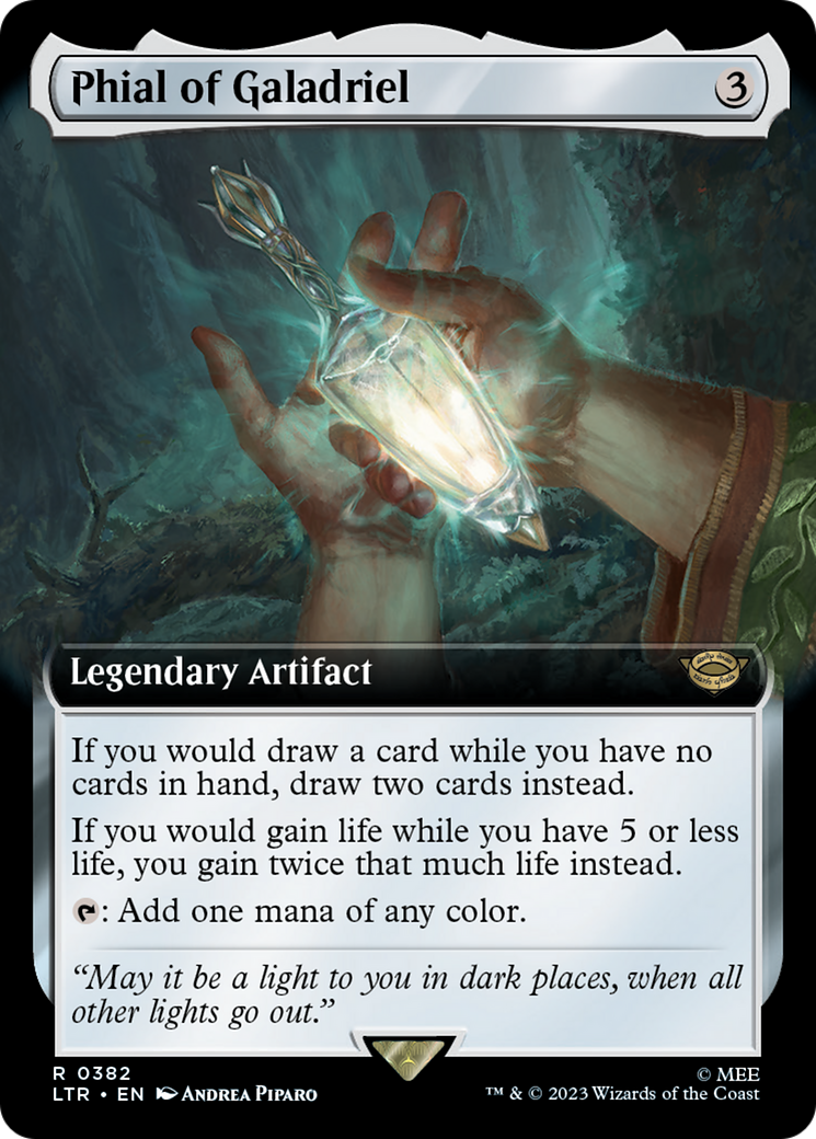 Phial of Galadriel (LTR-382) - The Lord of the Rings: Tales of Middle-earth: (Extended Art) - Premium MTG Single from Wizards of the Coast - Just $0.39! Shop now at Game Crave Tournament Store