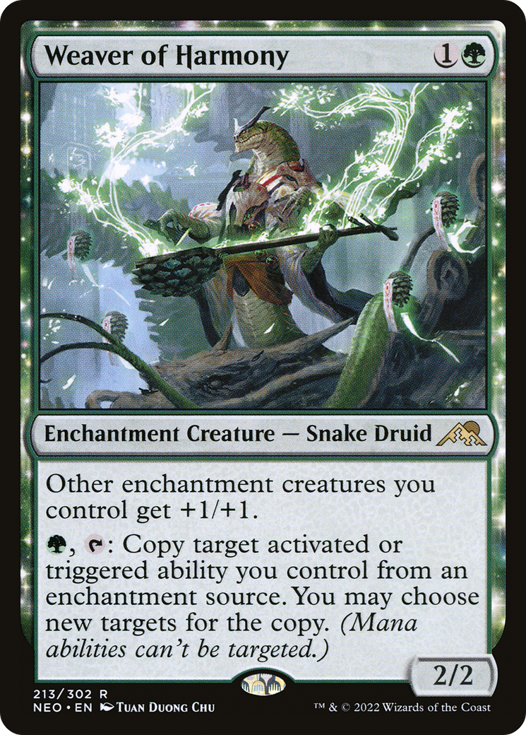 Weaver of Harmony (NEO-213) - Kamigawa: Neon Dynasty - Premium MTG Single from Wizards of the Coast - Just $0.30! Shop now at Game Crave Tournament Store