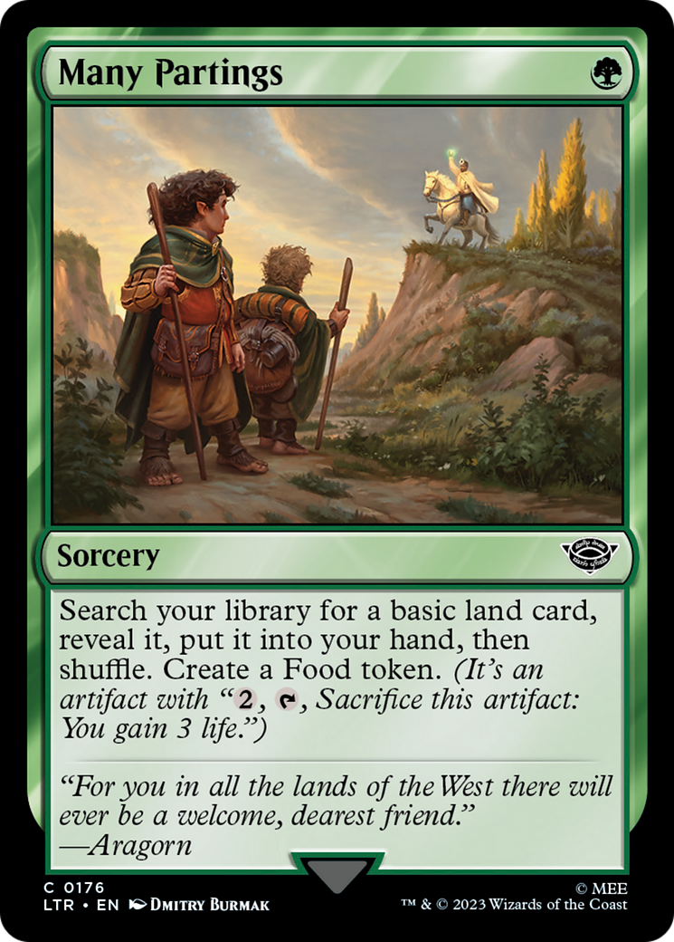 Many Partings (LTR-176) - The Lord of the Rings: Tales of Middle-earth - Premium MTG Single from Wizards of the Coast - Just $0.08! Shop now at Game Crave Tournament Store