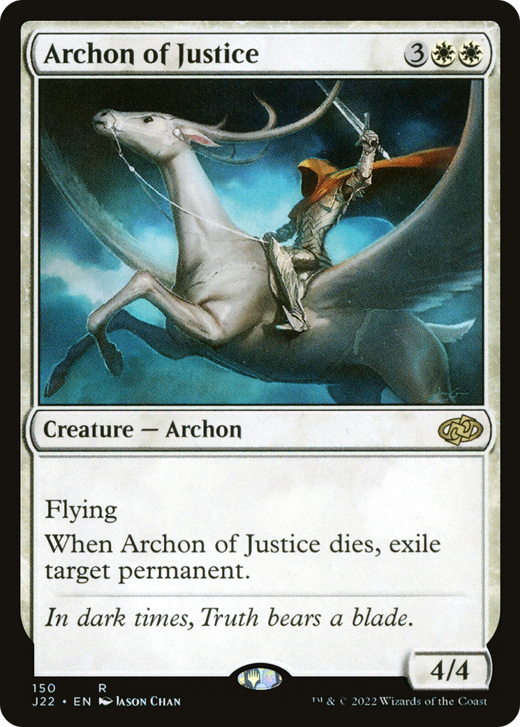 Archon of Justice (J22-150) - Jumpstart 2022 - Premium MTG Single from Wizards of the Coast - Just $0.25! Shop now at Game Crave Tournament Store