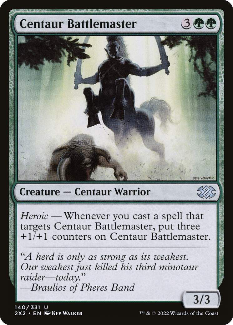 Centaur Battlemaster (2X2-140) - Double Masters 2022 - Premium MTG Single from Wizards of the Coast - Just $0.25! Shop now at Game Crave Tournament Store