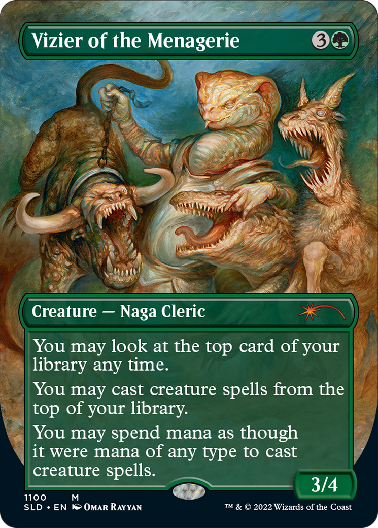 Vizier of the Menagerie (SLD-1100) - Secret Lair Drop (Borderless) Foil - Premium MTG Single from Wizards of the Coast - Just $1.64! Shop now at Game Crave Tournament Store