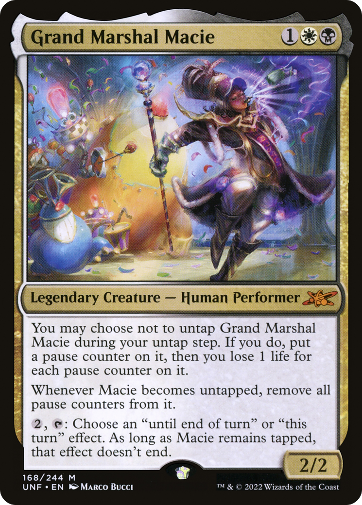 Grand Marshal Macie (UNF-168) - Unfinity - Premium MTG Single from Wizards of the Coast - Just $0.08! Shop now at Game Crave Tournament Store