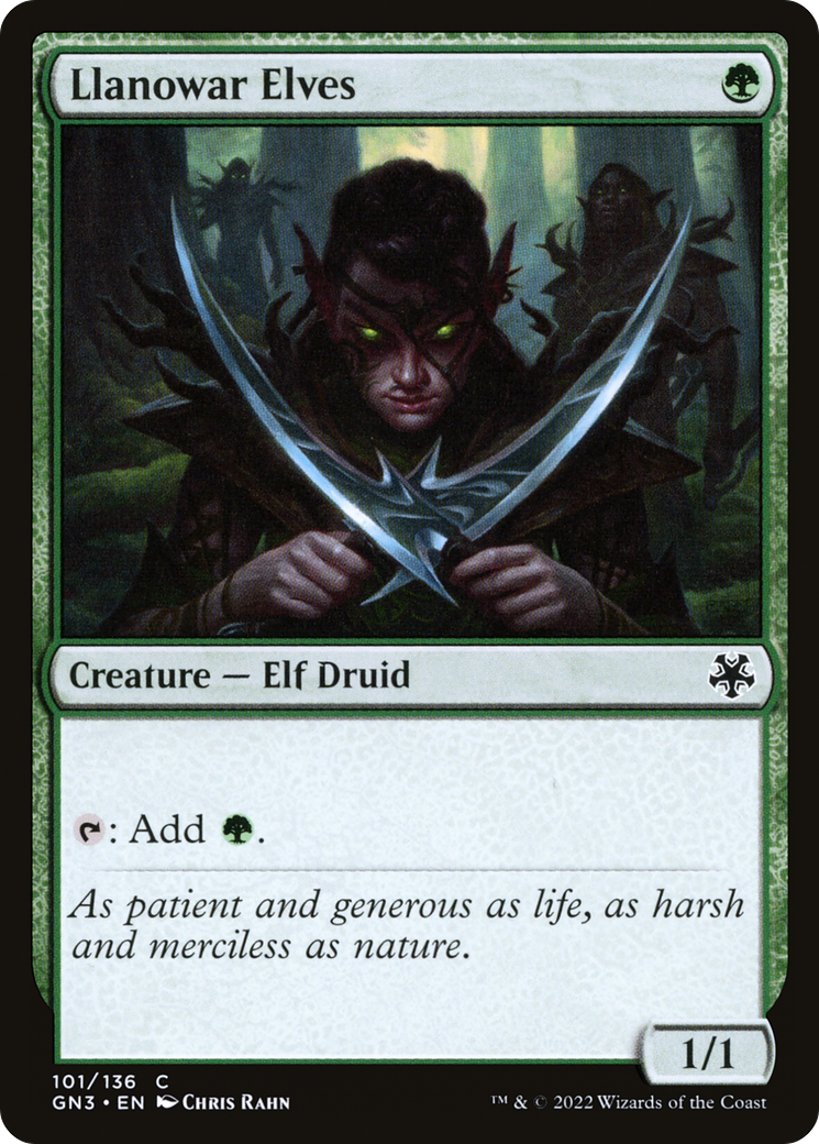 Llanowar Elves (GN3-101) - Game Night: Free-for-All - Premium MTG Single from Wizards of the Coast - Just $0.22! Shop now at Game Crave Tournament Store