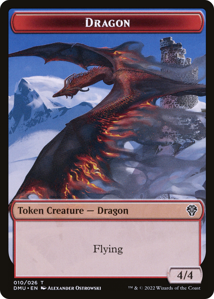 Dragon (TDMU-010) - Dominaria United Tokens - Premium MTG Single from Wizards of the Coast - Just $0.09! Shop now at Game Crave Tournament Store