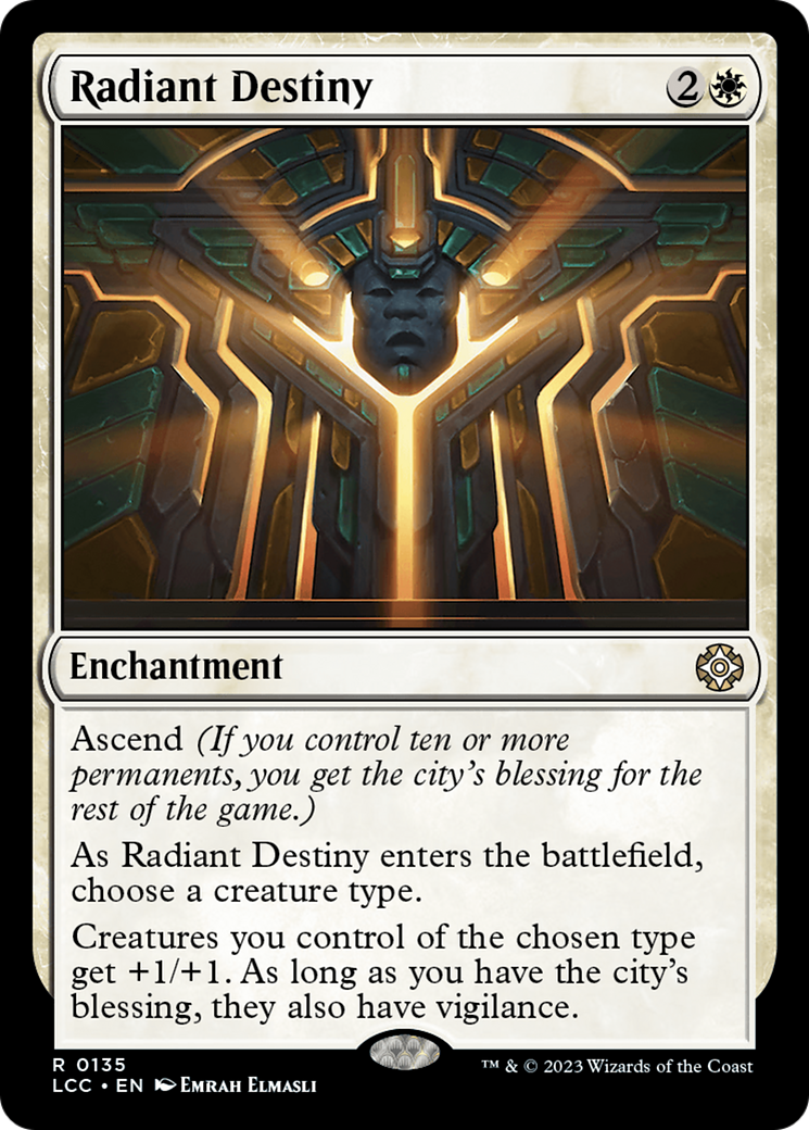 Radiant Destiny (LCC-135) - The Lost Caverns of Ixalan Commander - Premium MTG Single from Wizards of the Coast - Just $0.08! Shop now at Game Crave Tournament Store