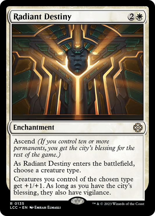 Radiant Destiny (LCC-135) - The Lost Caverns of Ixalan Commander - Premium MTG Single from Wizards of the Coast - Just $0.08! Shop now at Game Crave Tournament Store