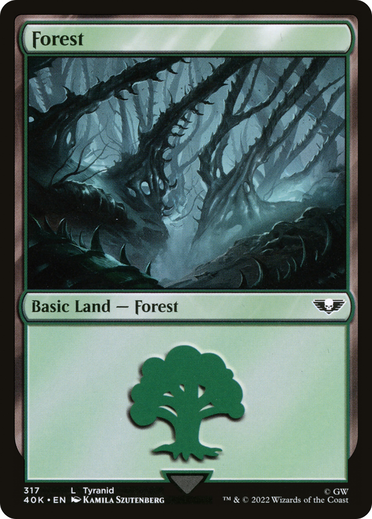 Forest (40K-317) - Warhammer 40,000 Commander - Premium MTG Single from Wizards of the Coast - Just $0.08! Shop now at Game Crave Tournament Store