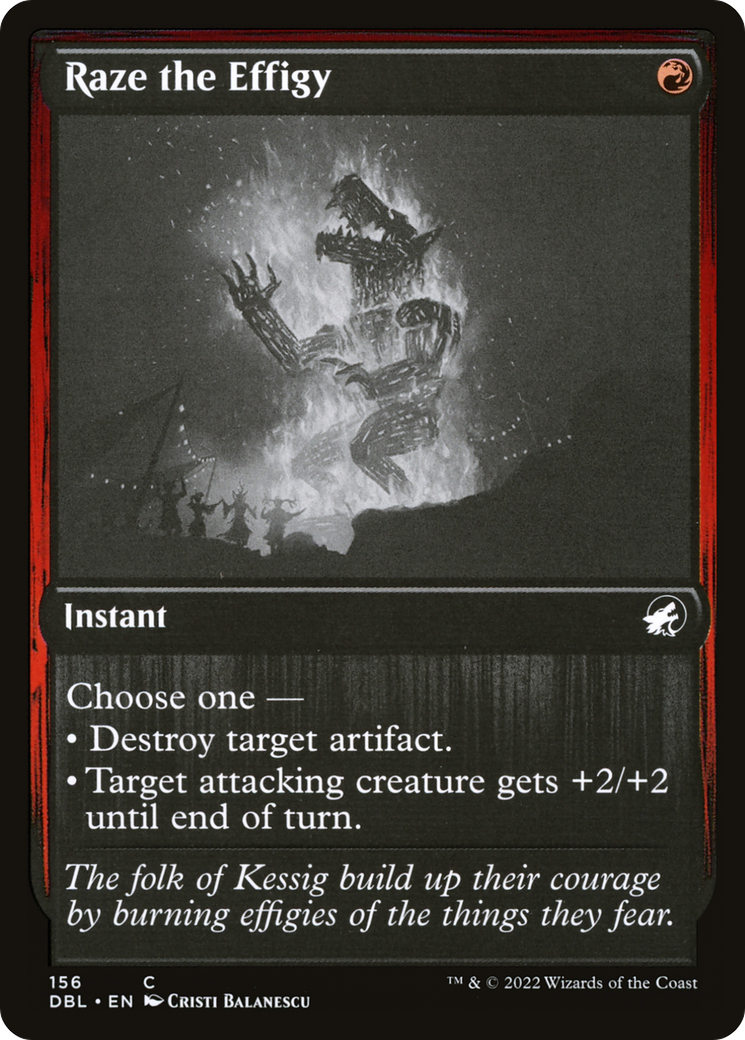 Raze the Effigy (DBL-156) - Innistrad: Double Feature Foil - Premium MTG Single from Wizards of the Coast - Just $0.38! Shop now at Game Crave Tournament Store