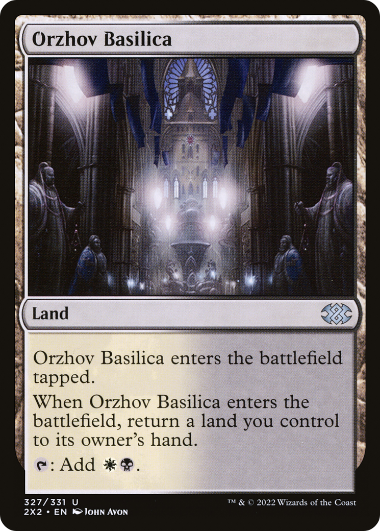 Orzhov Basilica (2X2-327) - Double Masters 2022 - Premium MTG Single from Wizards of the Coast - Just $0.08! Shop now at Game Crave Tournament Store