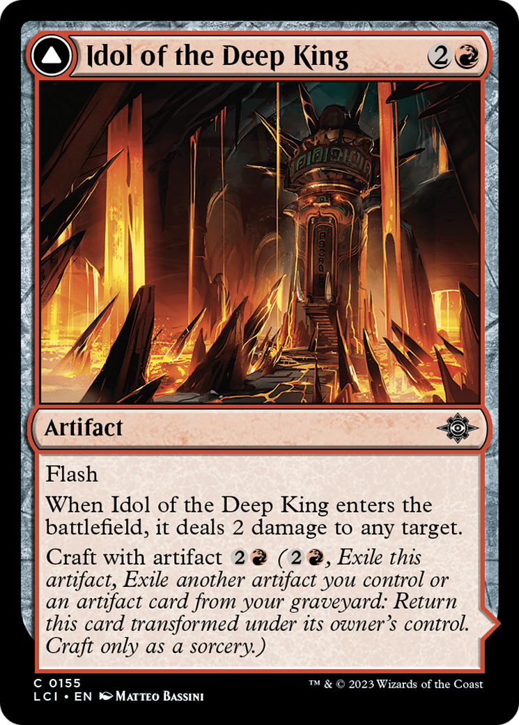 Idol of the Deep King // Sovereign's Macuahuitl (LCI-155) - The Lost Caverns of Ixalan - Premium MTG Single from Wizards of the Coast - Just $0.08! Shop now at Game Crave Tournament Store