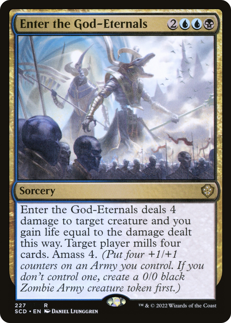 Enter the God-Eternals (SCD-227) - Starter Commander Decks - Premium MTG Single from Wizards of the Coast - Just $0.08! Shop now at Game Crave Tournament Store