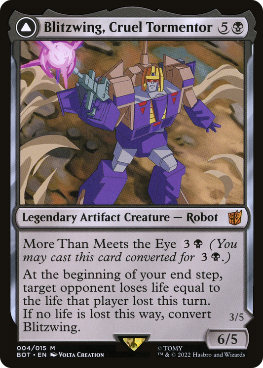 Blitzwing, Cruel Tormentor // Blitzwing, Adaptive Assailant (BOT-004) - Transformers: (convertdfc) Foil - Premium MTG Single from Wizards of the Coast - Just $0.28! Shop now at Game Crave Tournament Store