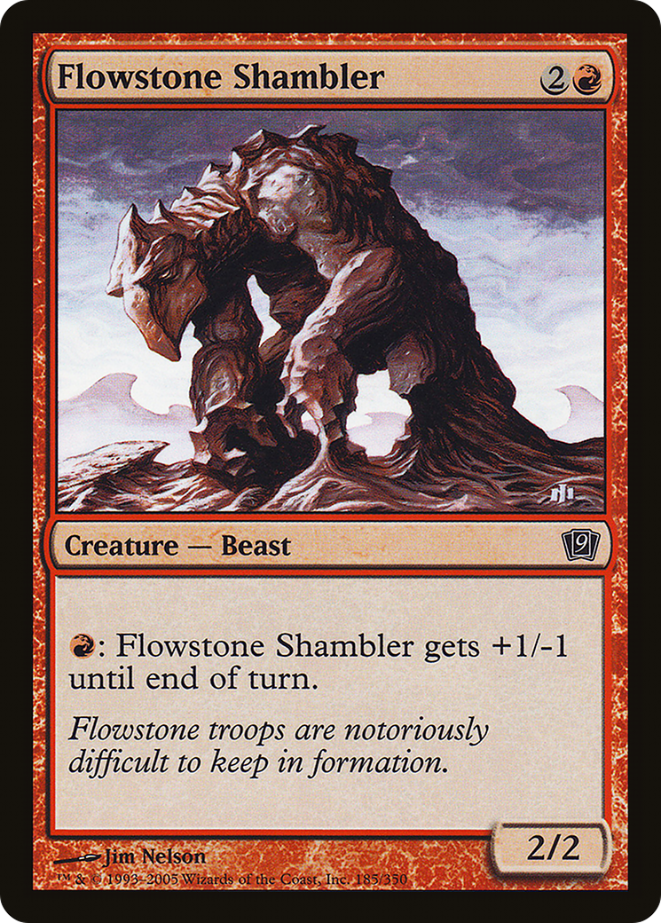 Flowstone Shambler (9ED-185★) - Ninth Edition Foil - Premium MTG Single from Wizards of the Coast - Just $0.25! Shop now at Game Crave Tournament Store