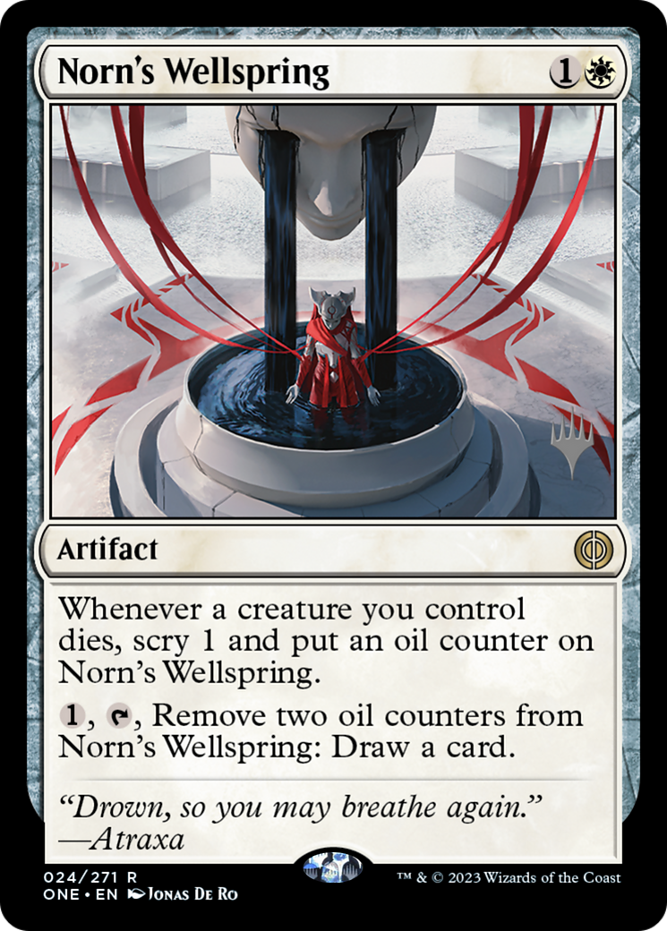 Norn's Wellspring (PONE-24P) - Phyrexia: All Will Be One Promos Foil - Premium MTG Single from Wizards of the Coast - Just $0.08! Shop now at Game Crave Tournament Store