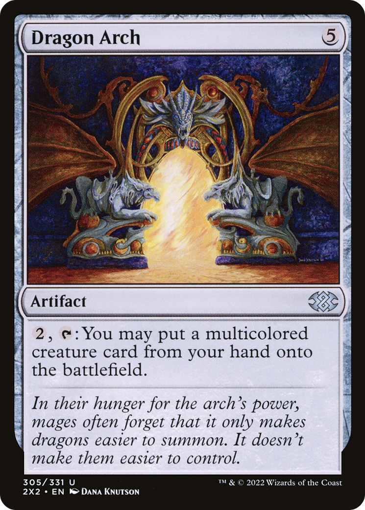 Dragon Arch (2X2-305) - Double Masters 2022 Foil - Premium MTG Single from Wizards of the Coast - Just $1.20! Shop now at Game Crave Tournament Store