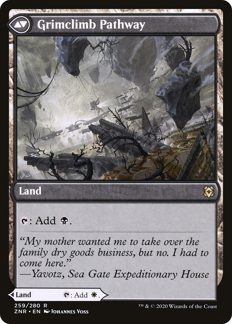 Brightclimb Pathway // Grimclimb Pathway (ZNR-259) - Zendikar Rising - Premium MTG Single from Wizards of the Coast - Just $3.01! Shop now at Game Crave Tournament Store