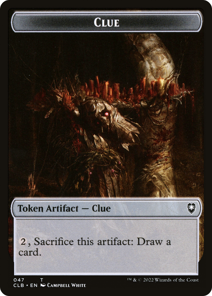 Clue (TCLB-047) - Battle for Baldur's Gate Tokens - Premium MTG Single from Wizards of the Coast - Just $0! Shop now at Game Crave Tournament Store