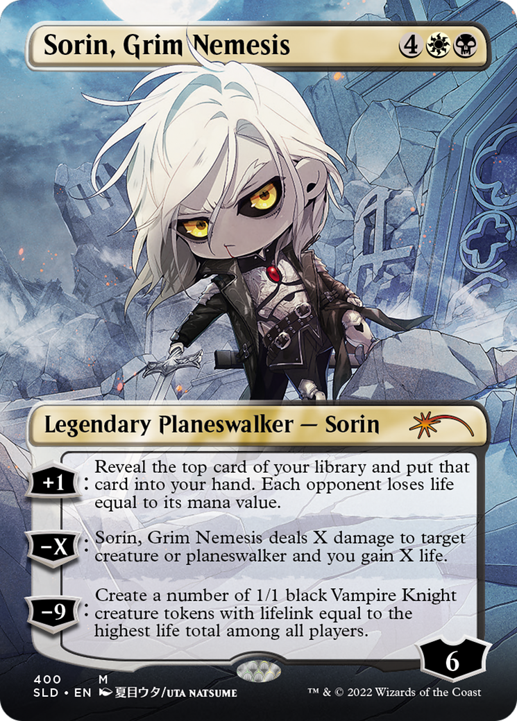 Sorin, Grim Nemesis (SLD-400) - Secret Lair Drop (Borderless) Foil - Premium MTG Single from Wizards of the Coast - Just $2.23! Shop now at Game Crave Tournament Store