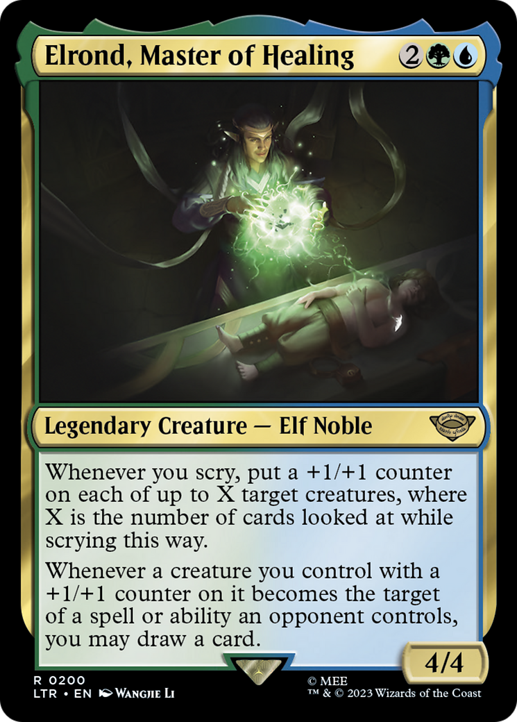 Elrond, Master of Healing (LTR-200) - The Lord of the Rings: Tales of Middle-earth - Premium MTG Single from Wizards of the Coast - Just $0.08! Shop now at Game Crave Tournament Store