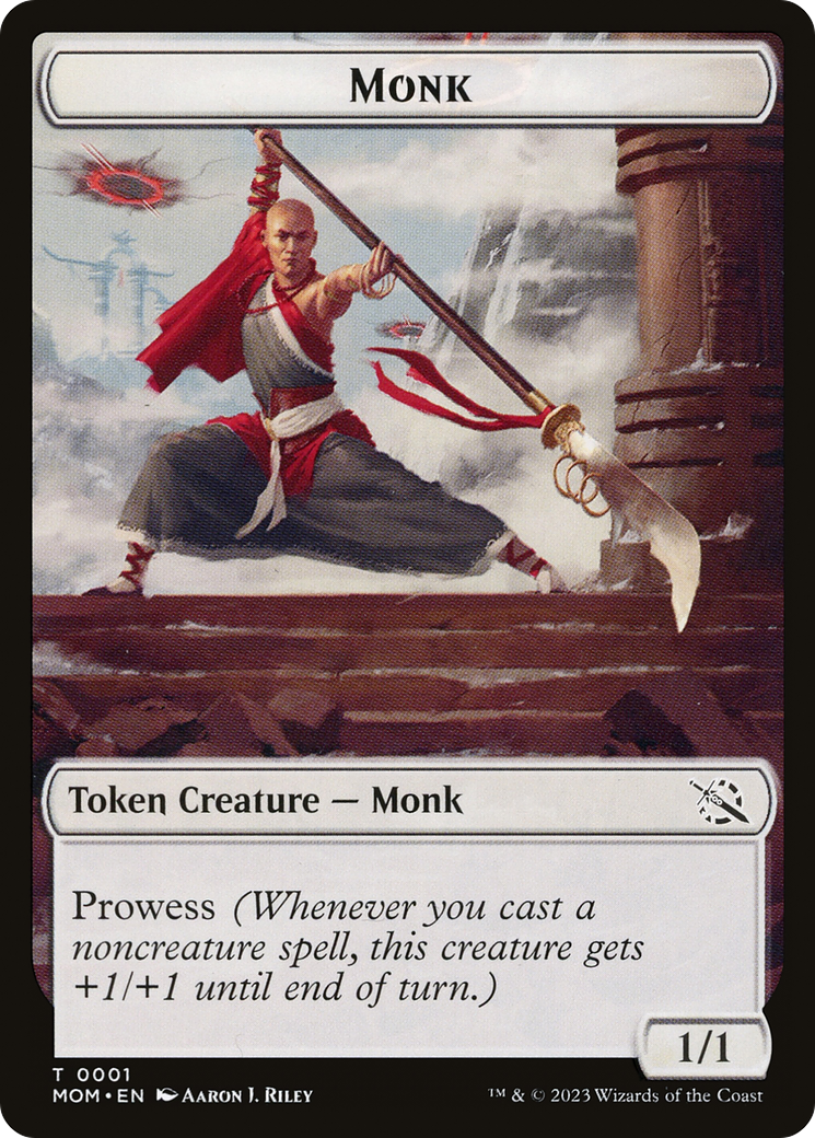 Monk (TMOM-001) - March of the Machine Tokens - Premium MTG Single from Wizards of the Coast - Just $0! Shop now at Game Crave Tournament Store