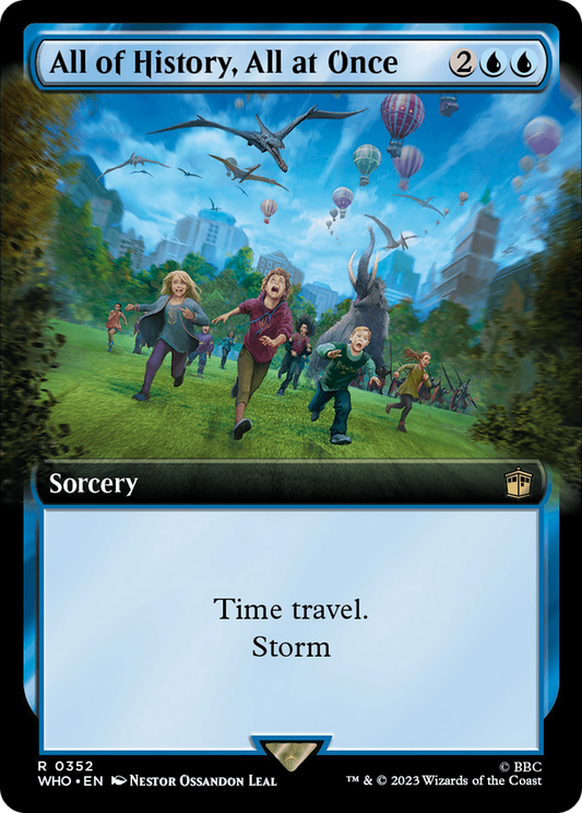 All of History, All at Once (WHO-352) - Doctor Who: (Extended Art) - Premium MTG Single from Wizards of the Coast - Just $0.08! Shop now at Game Crave Tournament Store