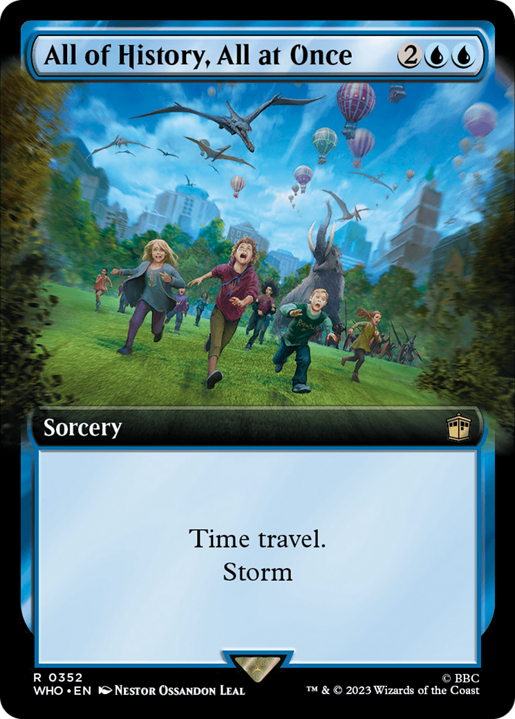 All of History, All at Once (WHO-352) - Doctor Who: (Extended Art) Foil - Premium MTG Single from Wizards of the Coast - Just $0.12! Shop now at Game Crave Tournament Store