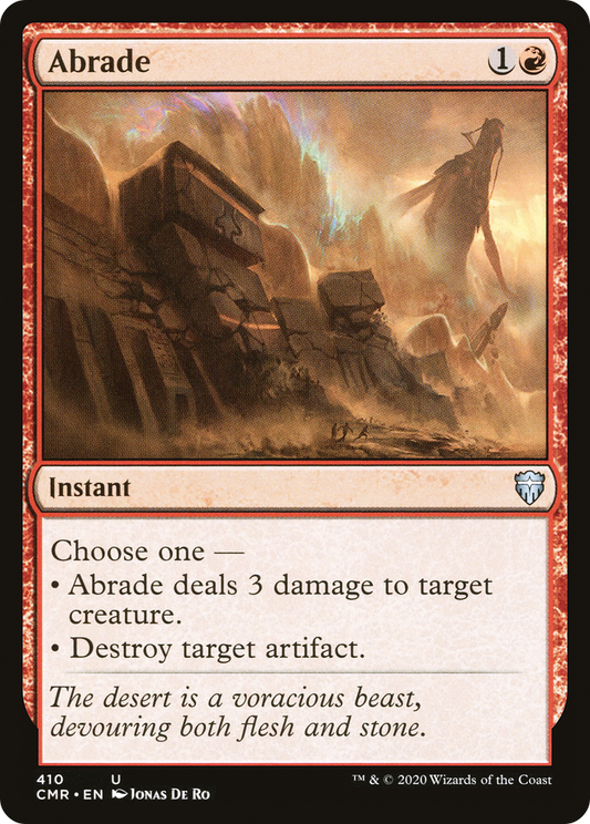 Abrade (CMR-410) - Commander Legends - Premium MTG Single from Wizards of the Coast - Just $0.25! Shop now at Game Crave Tournament Store