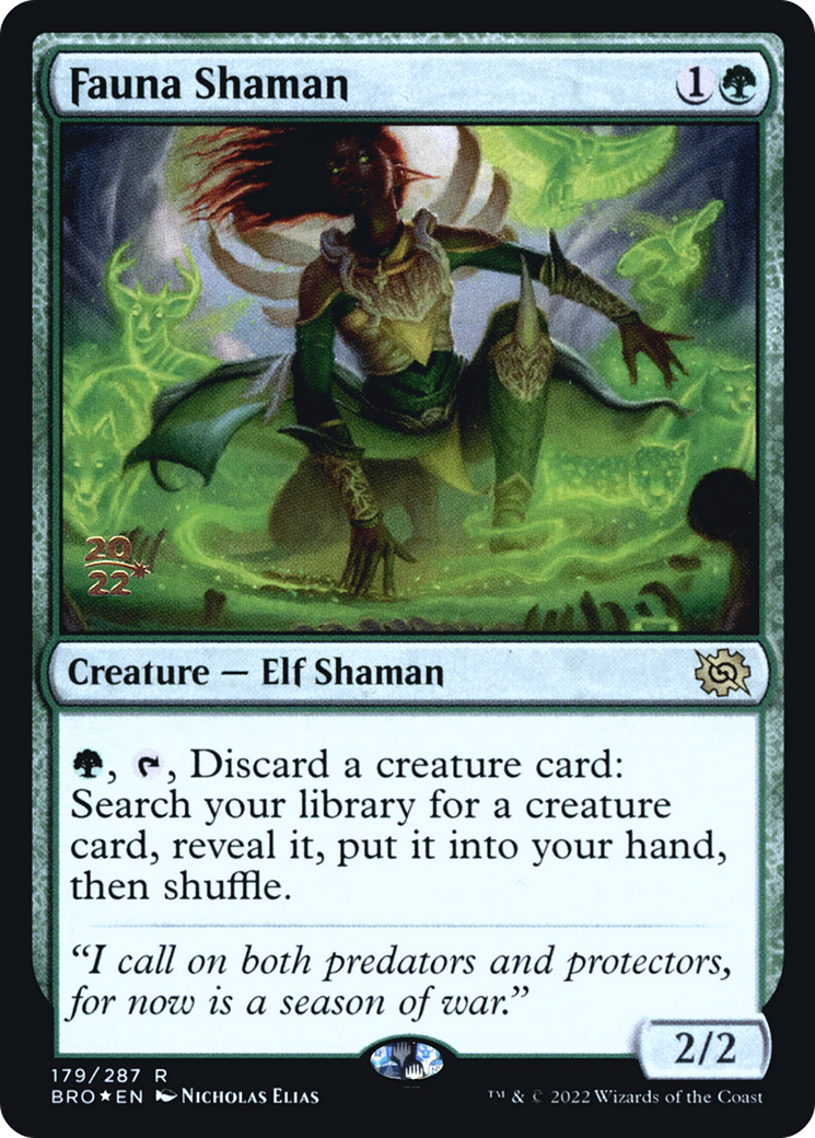 Fauna Shaman (PBRO-179S) - The Brothers' War Promos Foil - Premium MTG Single from Wizards of the Coast - Just $2.92! Shop now at Game Crave Tournament Store