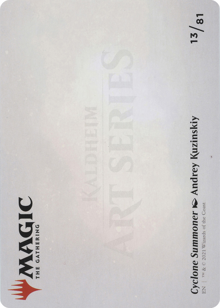 Cyclone Summoner // Cyclone Summoner (AKHM-013) - Kaldheim Art Series (Borderless) - Premium MTG Single from Wizards of the Coast - Just $0! Shop now at Game Crave Tournament Store